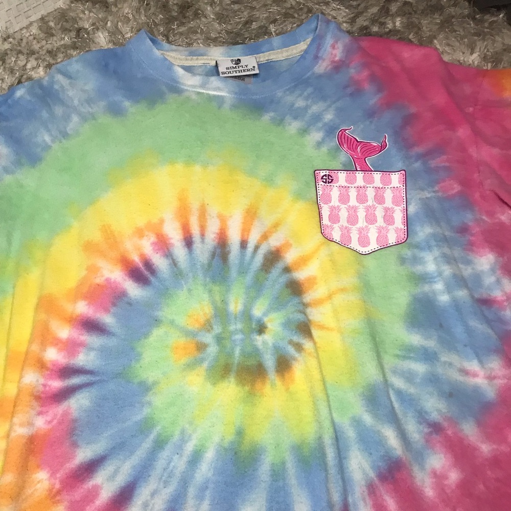 SIMPLY SOUTHERN TIE DYE T-SHIRT🏖
